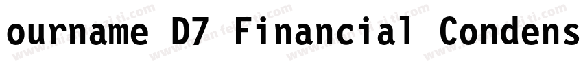 ourname D7 Financial Condensed字体转换